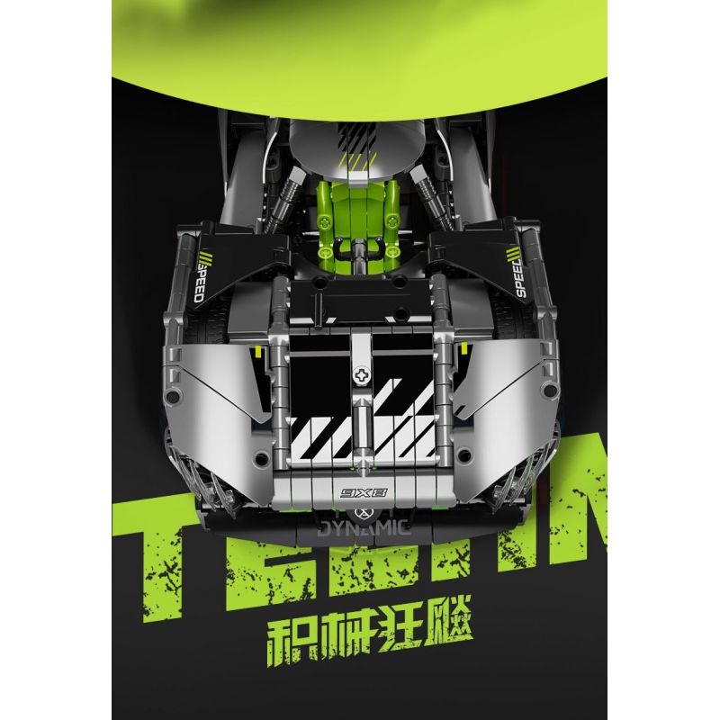 SEMBO WEKKI VIGGI 715002 non  CRAZY GEAR XE THỂ THAO CHIẾN BINH PEUGEOT 1:14 tỷ lệ 1:14 bộ đồ chơi xếp lắp ráp ghép mô hình  Kỹ Thuật Công Nghệ Cao Mô Hình Phương Tiện 1100 khối