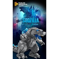 PanlosBrick 687301 Panlos Brick 687301 non  PHIÊN BẢN Q CỦA GODZILLA bộ đồ chơi xếp lắp ráp ghép mô hình Chúa Tể Quái Vật 853 khối