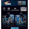 PanlosBrick 687301 Panlos Brick 687301 non  PHIÊN BẢN Q CỦA GODZILLA bộ đồ chơi xếp lắp ráp ghép mô hình Chúa Tể Quái Vật 853 khối