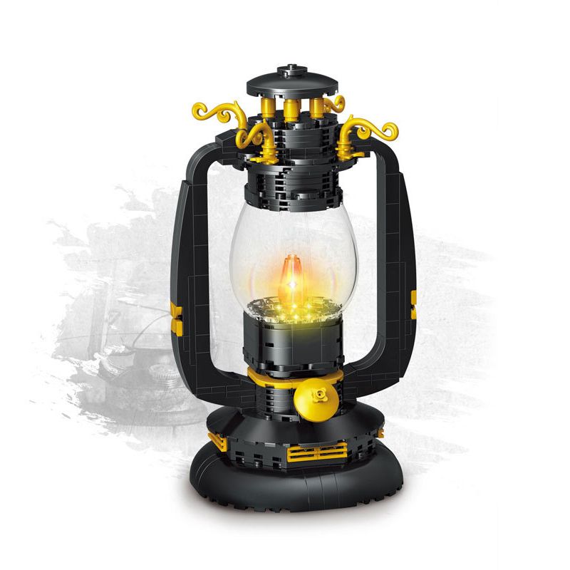 ZHEGAO 00988 non Lego ĐÈN DẦU CỔ ĐIỂN bộ đồ chơi xếp lắp ráp ghép mô hình Creator KEROSENE LAMP Sáng Tạo 378 khối