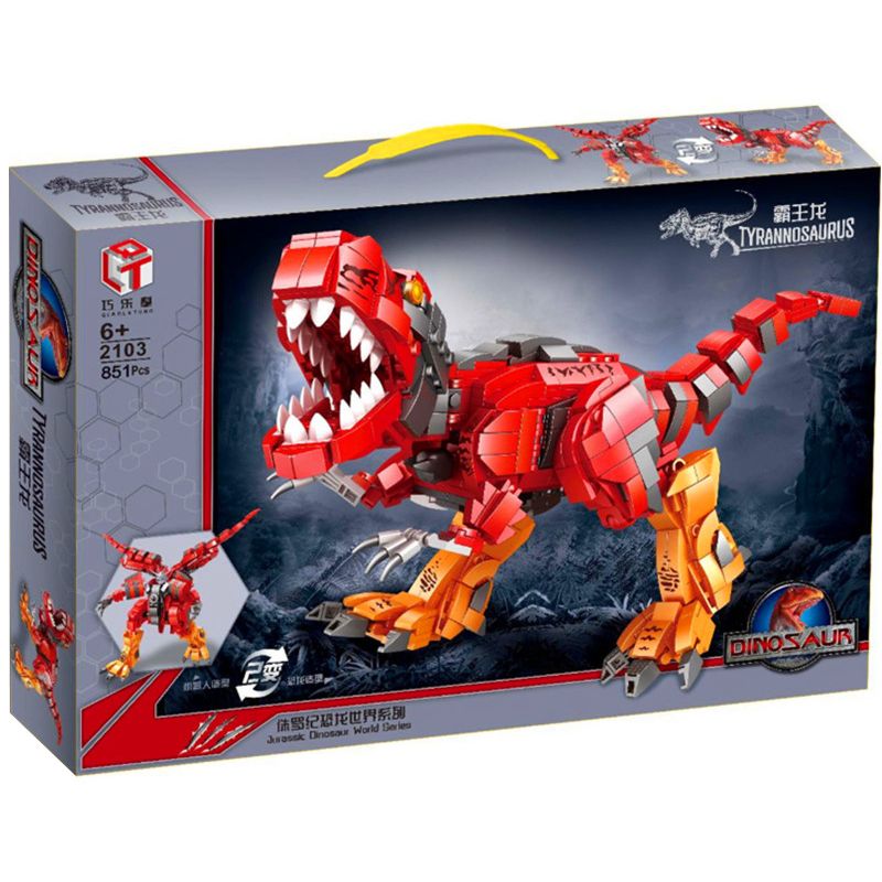QIAO LE TONG 2103 non  TYRANT. bộ đồ chơi xếp lắp ráp ghép mô hình 851 khối QIAO LE TONG 2103 non  TYRANT. bộ đồ chơi xếp lắp ráp ghép mô hình 851 khối