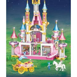 GUDI 9051 non  LÂU ĐÀI NỤ MƠ bộ đồ chơi xếp lắp ráp ghép mô hình Yeloli 1200 khối