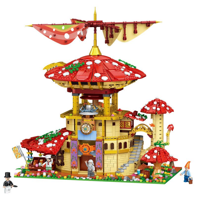 ZHEGAO 01015 non Lego KHÁCH SẠN LINH CHI bộ đồ chơi xếp lắp ráp ghép mô hình Creator GLOSSY GANODERMA HOTEL Sáng Tạo 2763 khối