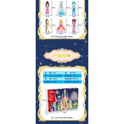 GUDI 9051 non  LÂU ĐÀI NỤ MƠ bộ đồ chơi xếp lắp ráp ghép mô hình Yeloli 1200 khối