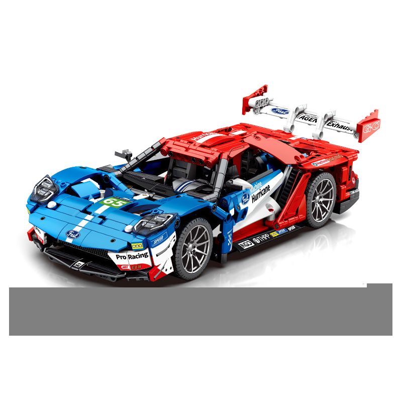 SEMBO WEKKI VIGGI 715001 non  TRANG BỊ XE THỂ THAO FORD GT tỷ lệ 1:14 bộ đồ chơi xếp lắp ráp ghép mô hình  Kỹ Thuật Công Nghệ Cao Mô Hình Phương Tiện 1257 khối