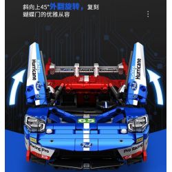 SEMBO WEKKI VIGGI 715001 non  TRANG BỊ XE THỂ THAO FORD GT tỷ lệ 1:14 bộ đồ chơi xếp lắp ráp ghép mô hình  Kỹ Thuật Công Nghệ Cao Mô Hình Phương Tiện 1257 khối