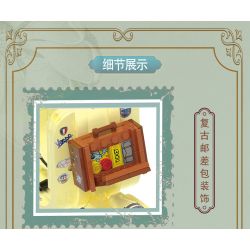 ZHEGAO 00335 non  XE TAY GA VAPE bộ đồ chơi xếp lắp ráp ghép mô hình Motorcycle Motorbike VINTAGE VASPE 1946 Xe Hai Bánh 637 khối