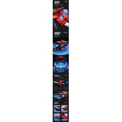 SEMBO WEKKI VIGGI 715001 non  TRANG BỊ XE THỂ THAO FORD GT tỷ lệ 1:14 bộ đồ chơi xếp lắp ráp ghép mô hình  Kỹ Thuật Công Nghệ Cao Mô Hình Phương Tiện 1257 khối