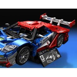 SEMBO WEKKI VIGGI 715001 non  TRANG BỊ XE THỂ THAO FORD GT tỷ lệ 1:14 bộ đồ chơi xếp lắp ráp ghép mô hình  Kỹ Thuật Công Nghệ Cao Mô Hình Phương Tiện 1257 khối