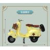 ZHEGAO 00335 non  XE TAY GA VAPE bộ đồ chơi xếp lắp ráp ghép mô hình Motorcycle Motorbike VINTAGE VASPE 1946 Xe Hai Bánh 637 khối