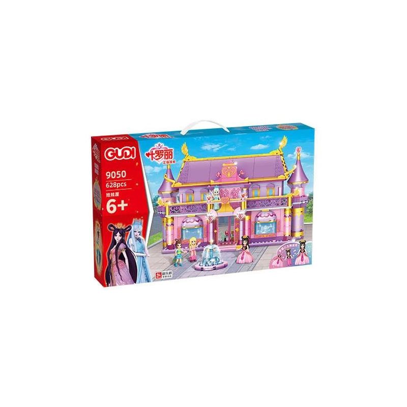 GUDI 9050 non Lego NGÔI NHÀ BÚP BÊ bộ đồ chơi xếp lắp ráp ghép mô hình Yeloli 628 khối