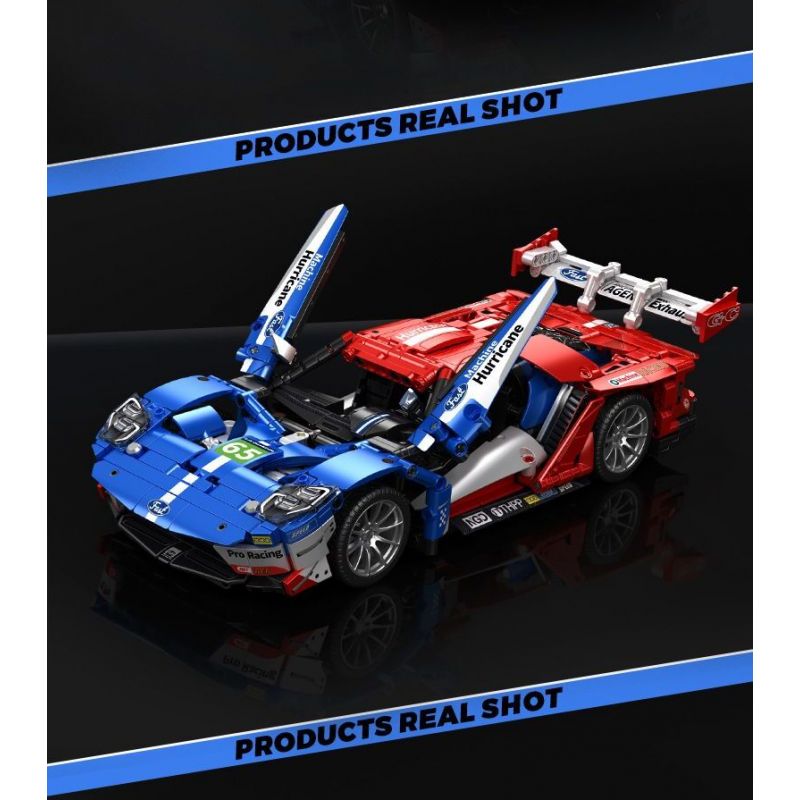 SEMBO WEKKI VIGGI 715001 non  TRANG BỊ XE THỂ THAO FORD GT tỷ lệ 1:14 bộ đồ chơi xếp lắp ráp ghép mô hình  Kỹ Thuật Công Nghệ Cao Mô Hình Phương Tiện 1257 khối