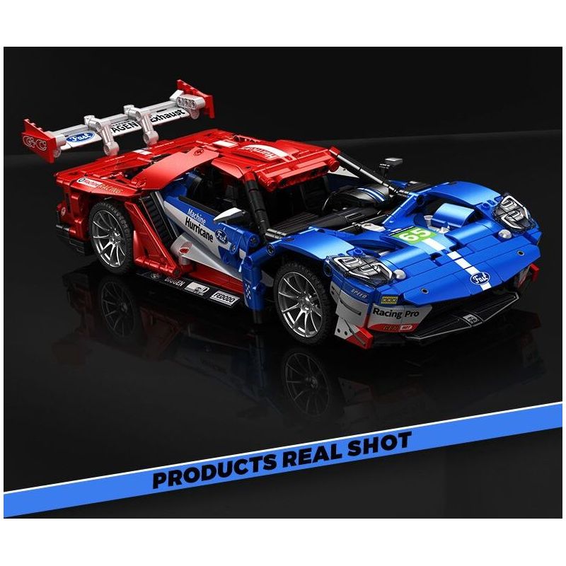 SEMBO WEKKI VIGGI 715001 non  TRANG BỊ XE THỂ THAO FORD GT tỷ lệ 1:14 bộ đồ chơi xếp lắp ráp ghép mô hình  Kỹ Thuật Công Nghệ Cao Mô Hình Phương Tiện 1257 khối