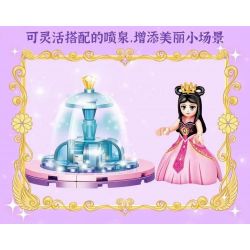 GUDI 9050 non  NGÔI NHÀ BÚP BÊ bộ đồ chơi xếp lắp ráp ghép mô hình Yeloli 628 khối