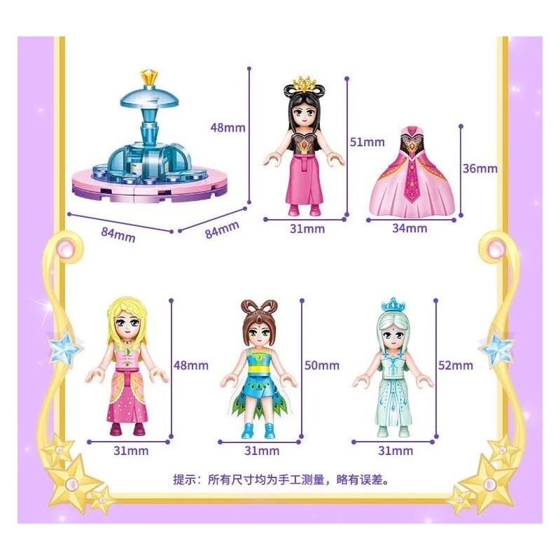 GUDI 9050 non  NGÔI NHÀ BÚP BÊ bộ đồ chơi xếp lắp ráp ghép mô hình Yeloli 628 khối