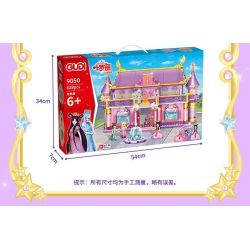 GUDI 9050 non  NGÔI NHÀ BÚP BÊ bộ đồ chơi xếp lắp ráp ghép mô hình Yeloli 628 khối