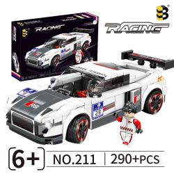 CO-CREATION 211 non  VUA TRÔI DẠT bộ đồ chơi xếp lắp ráp ghép mô hình Speed Champions Racing Cars Đua Xe Công Thức 290 khối