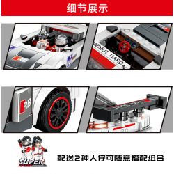 CO-CREATION 211 non  VUA TRÔI DẠT bộ đồ chơi xếp lắp ráp ghép mô hình Speed Champions Racing Cars Đua Xe Công Thức 290 khối
