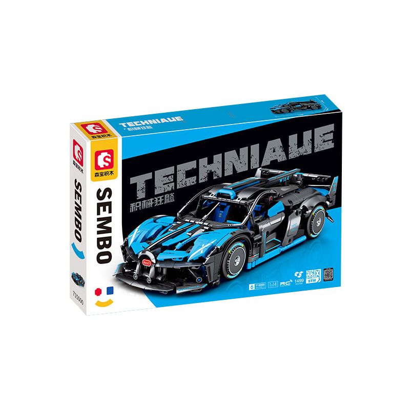 SEMBO WEKKI VIGGI 715000 non  TÍCH LŨY CRAZY BIAO BUGATTI X TORNADO tỷ lệ 1:14 bộ đồ chơi xếp lắp ráp ghép mô hình  BUGATTI BOLIDE Kỹ Thuật Công Nghệ Cao Mô Hình Phương Tiện 1499 khối