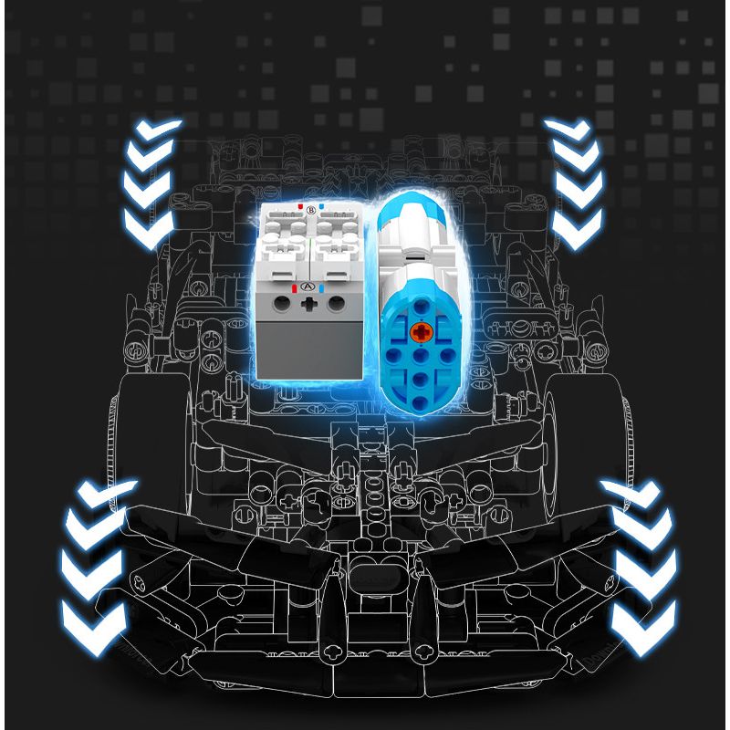 SEMBO WEKKI VIGGI 715000 non  TÍCH LŨY CRAZY BIAO BUGATTI X TORNADO tỷ lệ 1:14 bộ đồ chơi xếp lắp ráp ghép mô hình  BUGATTI BOLIDE Kỹ Thuật Công Nghệ Cao Mô Hình Phương Tiện 1499 khối