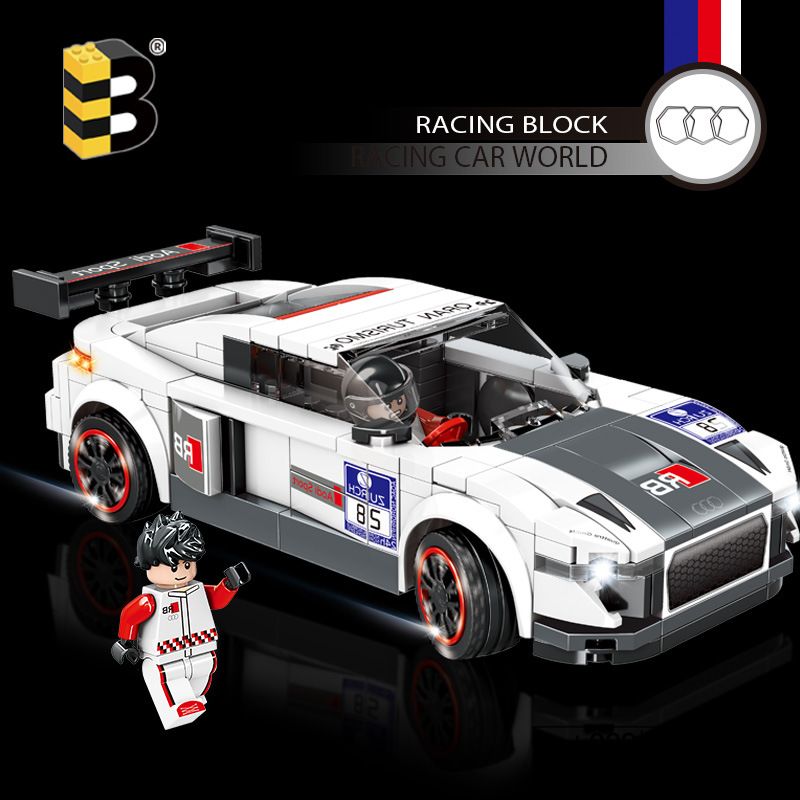 CO-CREATION 211 non  VUA TRÔI DẠT bộ đồ chơi xếp lắp ráp ghép mô hình Speed Champions Racing Cars Đua Xe Công Thức 290 khối