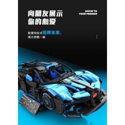 SEMBO WEKKI VIGGI 715000 non  TÍCH LŨY CRAZY BIAO BUGATTI X TORNADO tỷ lệ 1:14 bộ đồ chơi xếp lắp ráp ghép mô hình  BUGATTI BOLIDE Kỹ Thuật Công Nghệ Cao Mô Hình Phương Tiện 1499 khối