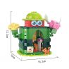 COGO 13809-3 non  CỬA HÀNG MŨ DƯA HẤU bộ đồ chơi xếp lắp ráp ghép mô hình Mini Modular FRUIT TREE Đường Phố Thu Nhỏ 270 khối