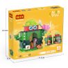 COGO 13809-3 non  CỬA HÀNG MŨ DƯA HẤU bộ đồ chơi xếp lắp ráp ghép mô hình Mini Modular FRUIT TREE Đường Phố Thu Nhỏ 270 khối