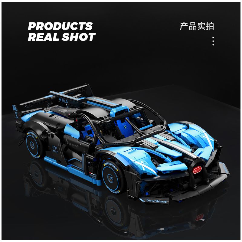 SEMBO WEKKI VIGGI 715000 non  TÍCH LŨY CRAZY BIAO BUGATTI X TORNADO tỷ lệ 1:14 bộ đồ chơi xếp lắp ráp ghép mô hình  BUGATTI BOLIDE Kỹ Thuật Công Nghệ Cao Mô Hình Phương Tiện 1499 khối