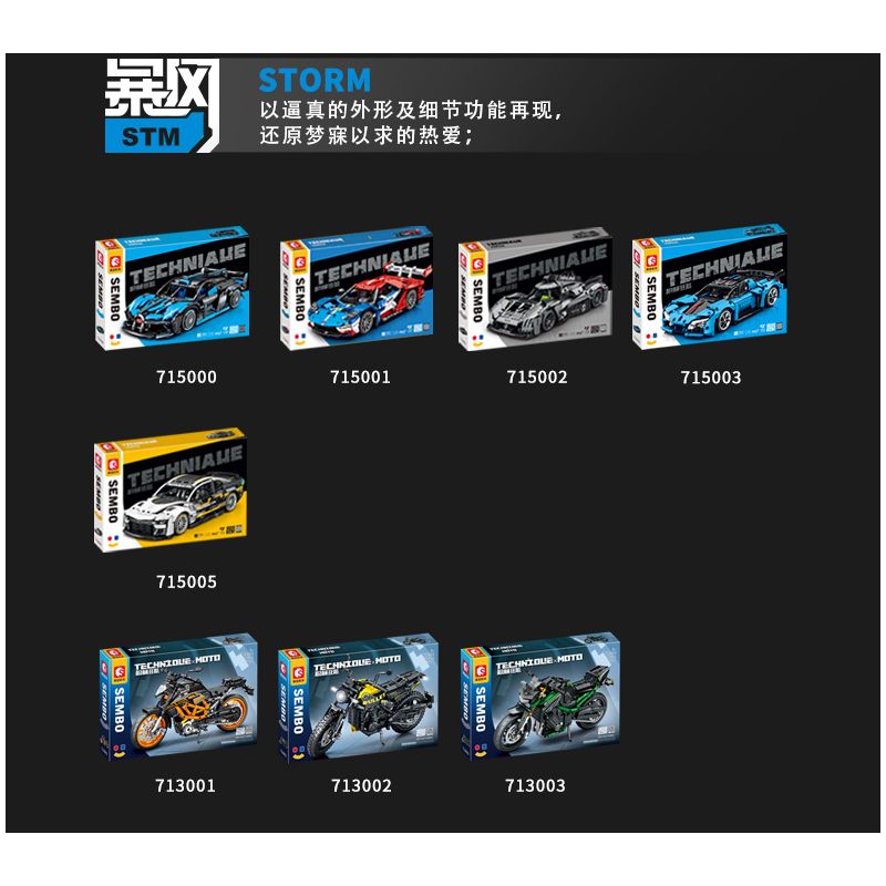 SEMBO WEKKI VIGGI 715000 non  TÍCH LŨY CRAZY BIAO BUGATTI X TORNADO tỷ lệ 1:14 bộ đồ chơi xếp lắp ráp ghép mô hình  BUGATTI BOLIDE Kỹ Thuật Công Nghệ Cao Mô Hình Phương Tiện 1499 khối