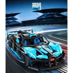 SEMBO WEKKI VIGGI 715000 non  TÍCH LŨY CRAZY BIAO BUGATTI X TORNADO tỷ lệ 1:14 bộ đồ chơi xếp lắp ráp ghép mô hình  BUGATTI BOLIDE Kỹ Thuật Công Nghệ Cao Mô Hình Phương Tiện 1499 khối