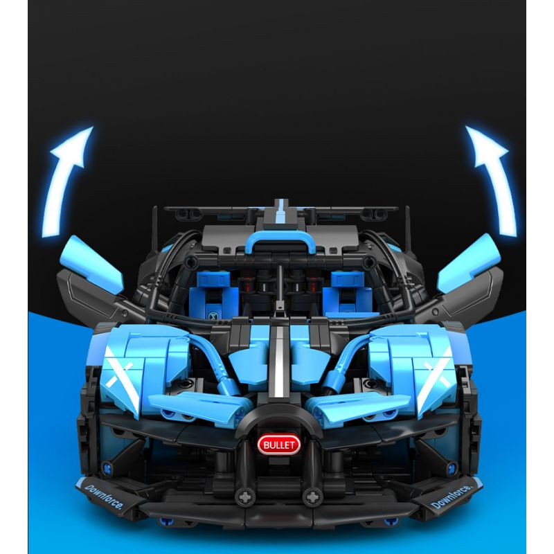 SEMBO WEKKI VIGGI 715000 non  TÍCH LŨY CRAZY BIAO BUGATTI X TORNADO tỷ lệ 1:14 bộ đồ chơi xếp lắp ráp ghép mô hình  BUGATTI BOLIDE Kỹ Thuật Công Nghệ Cao Mô Hình Phương Tiện 1499 khối