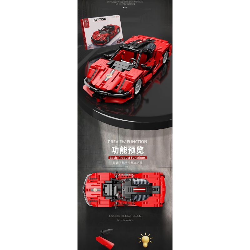 GOGO 67127 non  VUA TRÔI DẠT tỷ lệ 1:18 bộ đồ chơi xếp lắp ráp ghép mô hình  Kỹ Thuật Công Nghệ Cao Mô Hình Phương Tiện 440 khối