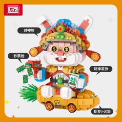 LOZ 8138 non  THỎ TIỀN bộ đồ chơi xếp lắp ráp ghép mô hình 1200 khối