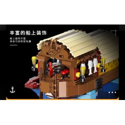 XINGBAO XB-18013 18013 XB18013 non  THUYỀN HOA CỔ ĐẠI TRUNG QUỐC bộ đồ chơi xếp lắp ráp ghép mô hình ANCIENT CHINESE BOAT 560 khối