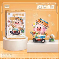 LOZ 8135 non  MÌ THỊT HEO ĐÓNG HỘP bộ đồ chơi xếp lắp ráp ghép mô hình 1070 khối