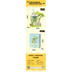 WEIGHT 2094 non  CAM BERGAMOT bộ đồ chơi xếp lắp ráp ghép mô hình Creator Sáng Tạo 661 khối