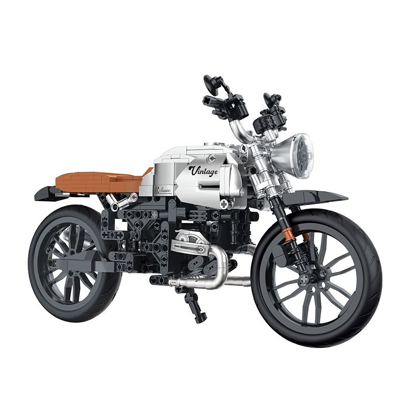 COGO 15803C non  XE MÁY CỔ ĐIỂN bộ đồ chơi xếp lắp ráp ghép mô hình  TECH-STORM Kỹ Thuật Công Nghệ Cao Mô Hình Phương Tiện 631 khối