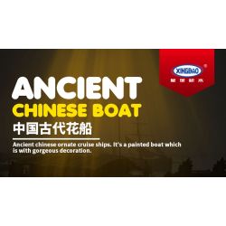 XINGBAO XB-18013 18013 XB18013 non  THUYỀN HOA CỔ ĐẠI TRUNG QUỐC bộ đồ chơi xếp lắp ráp ghép mô hình ANCIENT CHINESE BOAT 560 khối