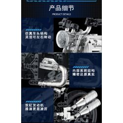 COGO 15803C non  XE MÁY CỔ ĐIỂN bộ đồ chơi xếp lắp ráp ghép mô hình  TECH-STORM Kỹ Thuật Công Nghệ Cao Mô Hình Phương Tiện 631 khối