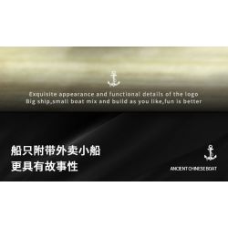 XINGBAO XB-18013 18013 XB18013 non  THUYỀN HOA CỔ ĐẠI TRUNG QUỐC bộ đồ chơi xếp lắp ráp ghép mô hình ANCIENT CHINESE BOAT 560 khối