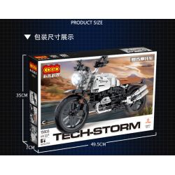 COGO 15803C non  XE MÁY CỔ ĐIỂN bộ đồ chơi xếp lắp ráp ghép mô hình  TECH-STORM Kỹ Thuật Công Nghệ Cao Mô Hình Phương Tiện 631 khối