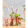 LOZ 1242 non  HỘP ĐỰNG BÚT THÂN CÂY bộ đồ chơi xếp lắp ráp ghép mô hình PEN HOLDER 617 khối