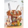 LOZ 1241 non  CHỦ BÚT COTTAGE bộ đồ chơi xếp lắp ráp ghép mô hình PEN HOLDER
