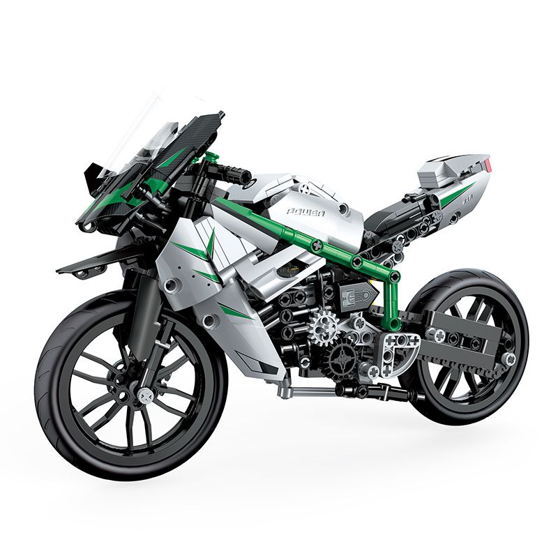 COGO 15803B non Lego ĐẦU MÁY HẠNG NẶNG KAWASAKI bộ đồ chơi xếp lắp ráp ghép mô hình Technic TECH-STORM Kỹ Thuật Công Nghệ Cao Mô Hình Phương Tiện 630 khối