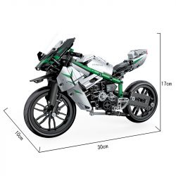 COGO 15803B non  ĐẦU MÁY HẠNG NẶNG KAWASAKI bộ đồ chơi xếp lắp ráp ghép mô hình  TECH-STORM Kỹ Thuật Công Nghệ Cao Mô Hình Phương Tiện 630 khối