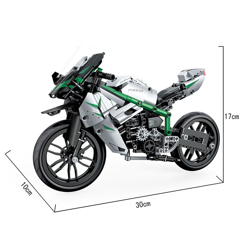 COGO 15803B non  ĐẦU MÁY HẠNG NẶNG KAWASAKI bộ đồ chơi xếp lắp ráp ghép mô hình  TECH-STORM Kỹ Thuật Công Nghệ Cao Mô Hình Phương Tiện 630 khối
