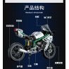 COGO 15803B non  ĐẦU MÁY HẠNG NẶNG KAWASAKI bộ đồ chơi xếp lắp ráp ghép mô hình  TECH-STORM Kỹ Thuật Công Nghệ Cao Mô Hình Phương Tiện 630 khối