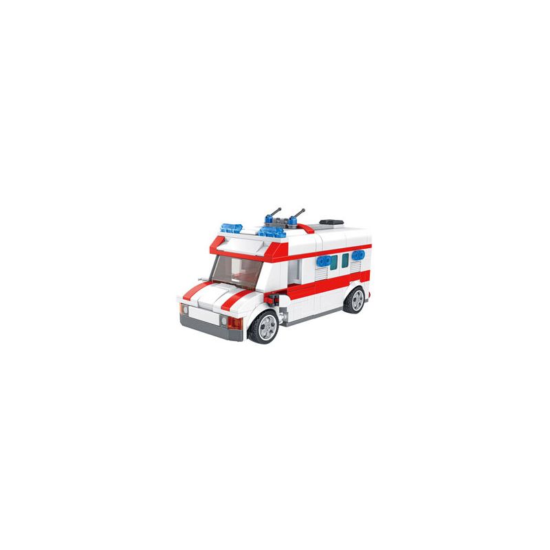 PanlosBrick 659013 Panlos Brick 659013 non  XE CỨU THƯƠNG bộ đồ chơi xếp lắp ráp ghép mô hình AMBULANCE 562 khối