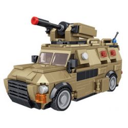 PanlosBrick 659012 Panlos Brick 659012 non  THỢ MÁY XE BỌC THÉP bộ đồ chơi xếp lắp ráp ghép mô hình MILITARY 611 khối